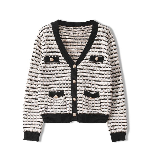 1128 2020 autumn brand same style regular v neck sweater apricot white women clothes, White;black
1128 2020 autumn brand same style regular v neck sweater apricot white women clothes, White;black