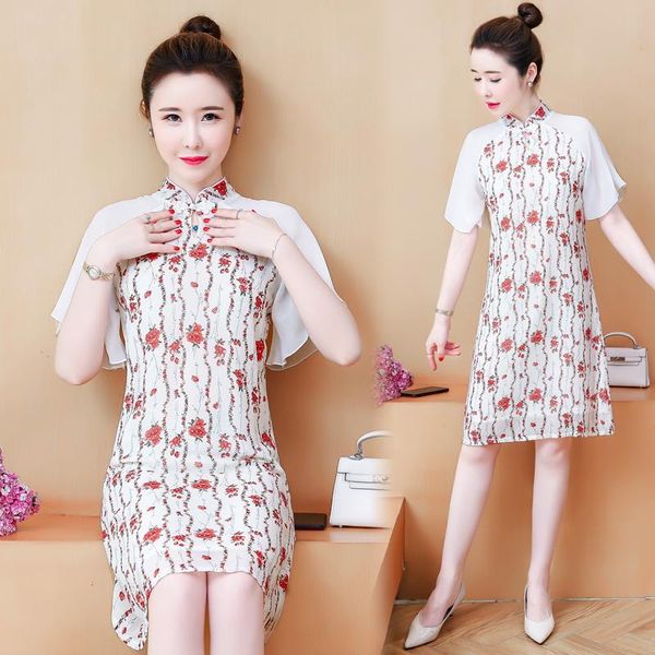 plus size flare short sleeve summer improve qipao dress fashion floral print casual chinese national style qipao dress cheongsam, Red
plus size flare short sleeve summer improve qipao dress fashion floral print casual chinese national style qipao dress cheongsam, Red