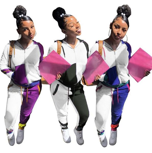 women letter tracksuit casual jogger suit jacket 2 piece set panelled outfits coat+leggings fall winter clothes sportswear plus size 4146, White
women letter tracksuit casual jogger suit jacket 2 piece set panelled outfits coat+leggings fall winter clothes sportswear plus size 4146, White