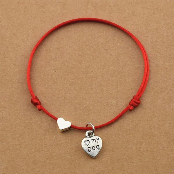 new simple casual dog's paw love my dog heart charm bracelets adjustable red black rope cord bangles dogs lover jewelry gifts, Golden;silver
new simple casual dog's paw love my dog heart charm bracelets adjustable red black rope cord bangles dogs lover jewelry gifts, Golden;silver