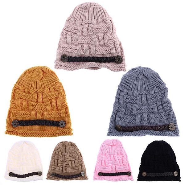 female knitted crochet casual cap beanies woman winter curled edge belt woolen hat for women solid color warm caps, Blue;gray
female knitted crochet casual cap beanies woman winter curled edge belt woolen hat for women solid color warm caps, Blue;gray