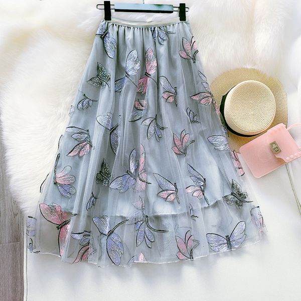 2021 new embroidery women summer mesh high waist a-line boho skirt casual jupe femme saia 4x58, Black
2021 new embroidery women summer mesh high waist a-line boho skirt casual jupe femme saia 4x58, Black