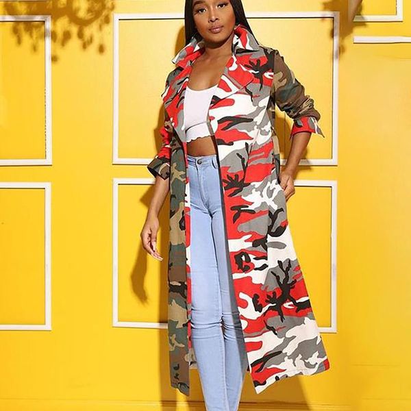 fashion women fall camouflage print color block patchwork long sleeve streetwear vintage long coat with belt camo loose jacket, Black;brown
fashion women fall camouflage print color block patchwork long sleeve streetwear vintage long coat with belt camo loose jacket, Black;brown