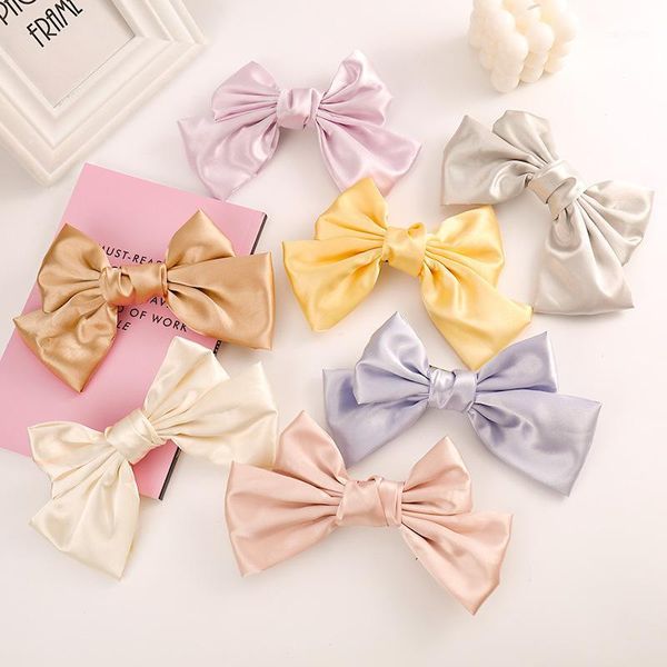 soft fabric solid color bowknot hairpins for children 7 colors tie knot hair clip kids bezel for hair girl accessories1, Slivery;white
soft fabric solid color bowknot hairpins for children 7 colors tie knot hair clip kids bezel for hair girl accessories1, Slivery;white