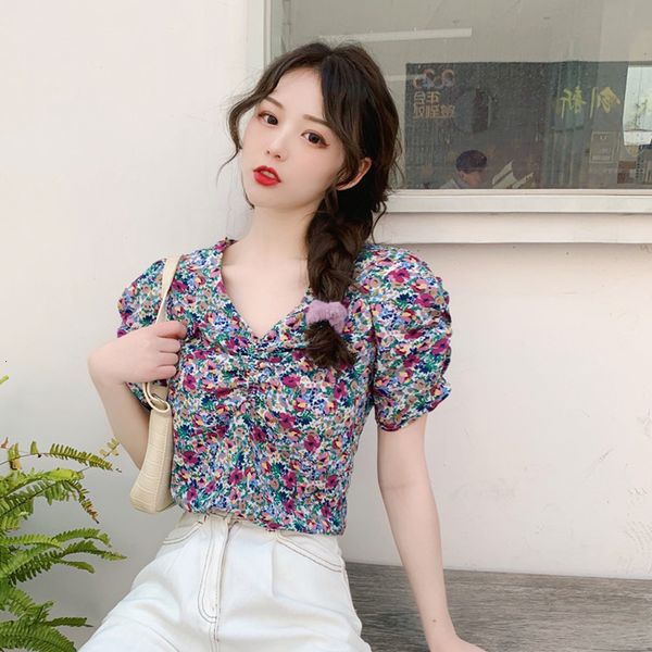 2021 new short-sleeve will see flower print bending neck chiffon women's shirts vintage ladies'shirt printed short blouse yt50253, White
2021 new short-sleeve will see flower print bending neck chiffon women's shirts vintage ladies'shirt printed short blouse yt50253, White