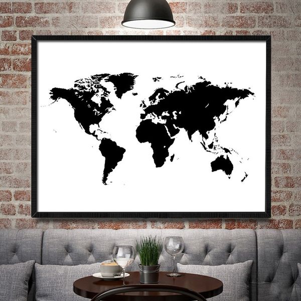 black and white world map wall art canvas painting modern minimalist poster and prints wall picture for living room office decoration
black and white world map wall art canvas painting modern minimalist poster and prints wall picture for living room office decoration