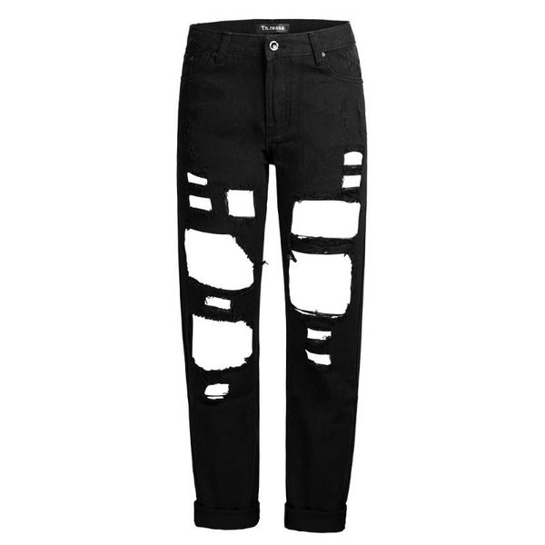 new 2021 fashion ripped denim pants boyfriend women's baggy jeans oversize casual straight leg jeans hole streetwear trousers, Blue
new 2021 fashion ripped denim pants boyfriend women's baggy jeans oversize casual straight leg jeans hole streetwear trousers, Blue