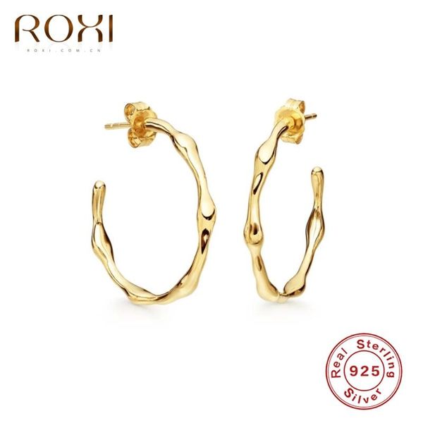 stud roxi glossy bamboo design earrings for women men wedding jewelry piercing c shape 925 sterling silver pendientes, Golden;silver
stud roxi glossy bamboo design earrings for women men wedding jewelry piercing c shape 925 sterling silver pendientes, Golden;silver
