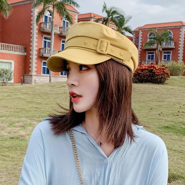 belt octagonal flat cap women summer hat spring and summer cotton female navy hats for women male female retro beret caps, Blue;gray
belt octagonal flat cap women summer hat spring and summer cotton female navy hats for women male female retro beret caps, Blue;gray
