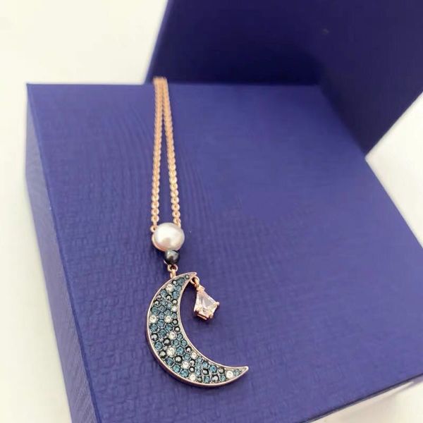 2021 shijia element crystal new style moon one pearl star moon necklace blue star and moon pendant female wholesale fashion design, Silver
2021 shijia element crystal new style moon one pearl star moon necklace blue star and moon pendant female wholesale fashion design, Silver