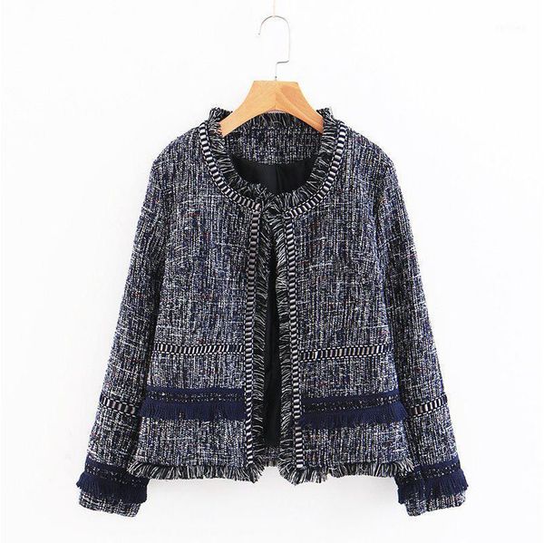 perhaps u women blue black tweed short jacket spring autumn winter tassel small fragrance cardigan c01551, Black;brown
perhaps u women blue black tweed short jacket spring autumn winter tassel small fragrance cardigan c01551, Black;brown
