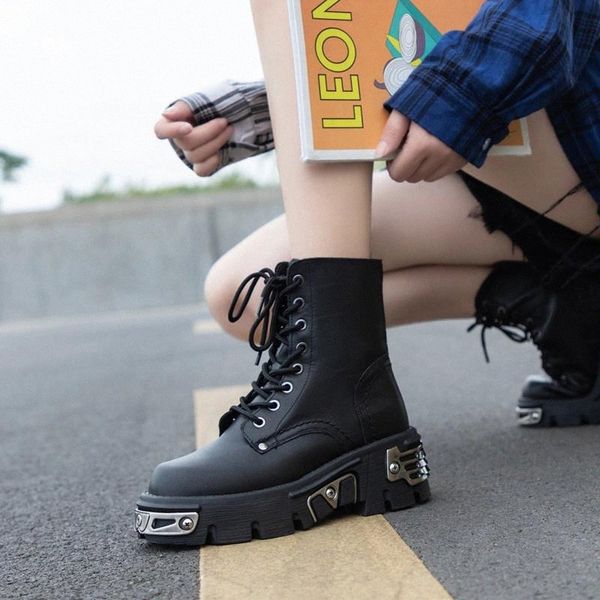 genuine leather women ankle boots women's motorcycle boot platform punk style ladies chunky shoes metal decor black size 37 38 #jw6v
genuine leather women ankle boots women's motorcycle boot platform punk style ladies chunky shoes metal decor black size 37 38 #jw6v