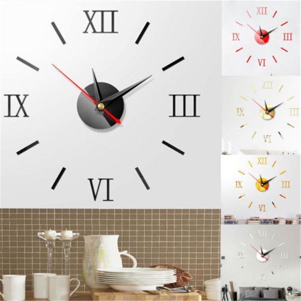 diy analog 3d mirror surface large number wall clock sticker modern home decoration creative roman wall clock1
diy analog 3d mirror surface large number wall clock sticker modern home decoration creative roman wall clock1