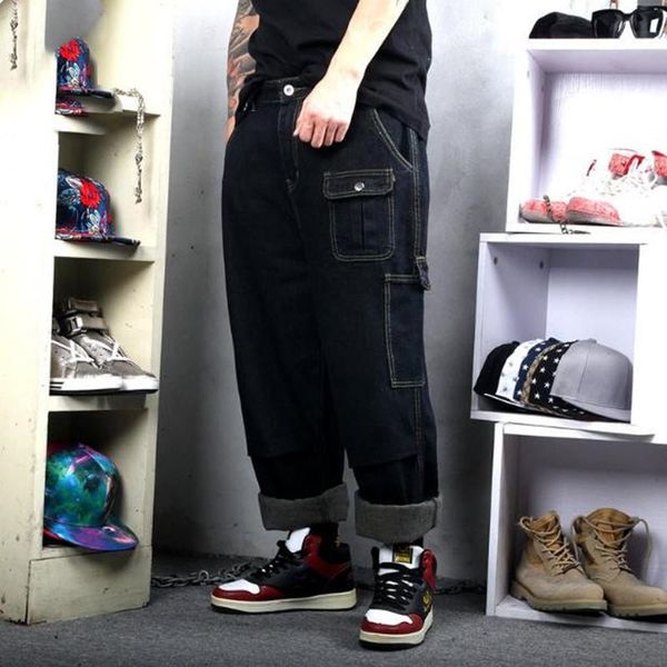 men's jeans loose baggy hiphop cargo pants mens straight patchwork fashion plus size cowboy trousers streetwear men denim, Blue
men's jeans loose baggy hiphop cargo pants mens straight patchwork fashion plus size cowboy trousers streetwear men denim, Blue