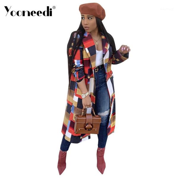 yooneedi 2018 winter style women outwear plaid open stitch long style coat s34981, Black
yooneedi 2018 winter style women outwear plaid open stitch long style coat s34981, Black