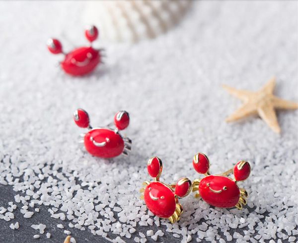2020 new s925 silver red small crab earrings female seaside holiday p friend 278, Golden;silver
2020 new s925 silver red small crab earrings female seaside holiday p friend 278, Golden;silver