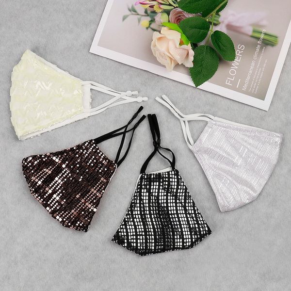20pcs sequin masks funny women face bling and summer cloth dust-proof washable mask breathable
20pcs sequin masks funny women face bling and summer cloth dust-proof washable mask breathable