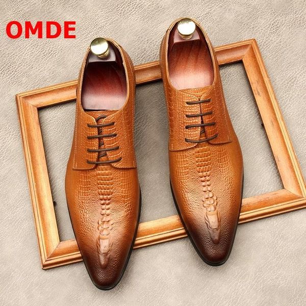 dress shoes omde arrival pointed toe lace-up men genuine leather formal luxury crocodile pattern wedding1, Black
dress shoes omde arrival pointed toe lace-up men genuine leather formal luxury crocodile pattern wedding1, Black