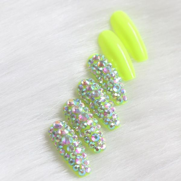 false nails 24pcs green high-end salon ballet coffin diy crystal glitter handmade fake, Red;gold
false nails 24pcs green high-end salon ballet coffin diy crystal glitter handmade fake, Red;gold