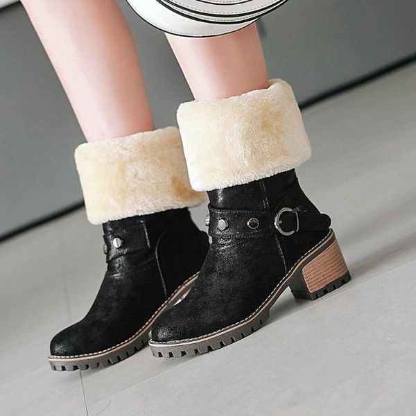 boots fanyuan fashion female casual sewing buckle belt women 2021 chunky heels winter shoes woman, Black
boots fanyuan fashion female casual sewing buckle belt women 2021 chunky heels winter shoes woman, Black