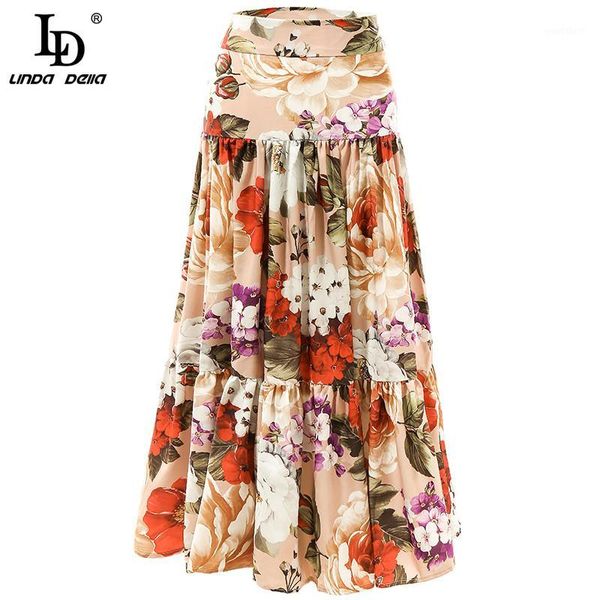 ld linda della fashion runway summer skirt women peony flower print pleated vintage stylish party skirts1, Black
ld linda della fashion runway summer skirt women peony flower print pleated vintage stylish party skirts1, Black