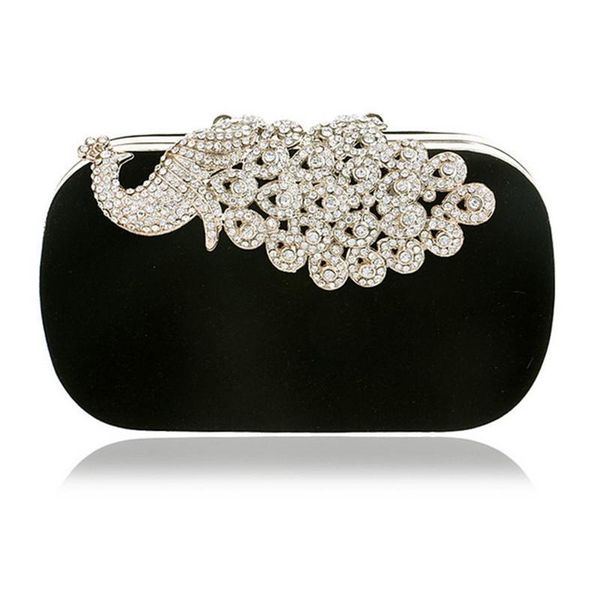 evening bags peacock hasp rhinestones long chain shoulder velvet diamonds clutches party wedding bag purse
evening bags peacock hasp rhinestones long chain shoulder velvet diamonds clutches party wedding bag purse