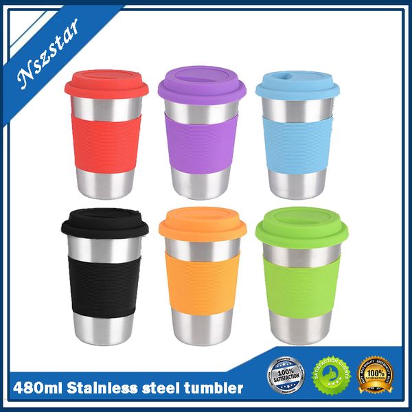 single walled crimped side 304 stainless steel beer cup portable 480ml water cup with silicone cover silicone cup sleeve
single walled crimped side 304 stainless steel beer cup portable 480ml water cup with silicone cover silicone cup sleeve