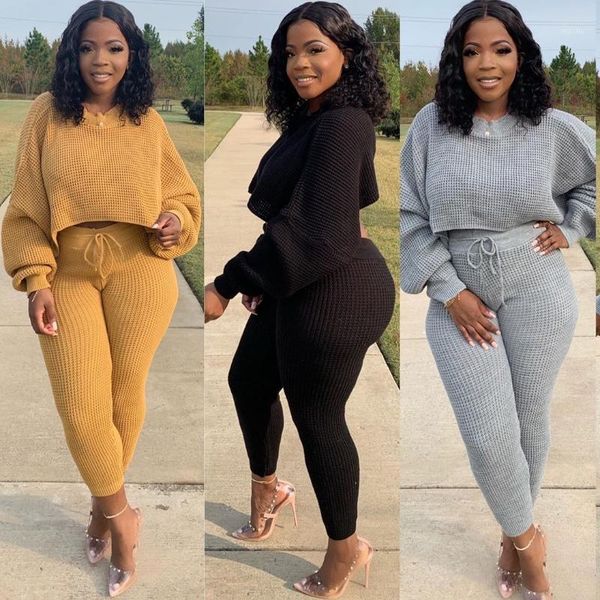 2020 winter women's plaided autumn and winter loose casual long sleeve two-piece set qy52191, Gray