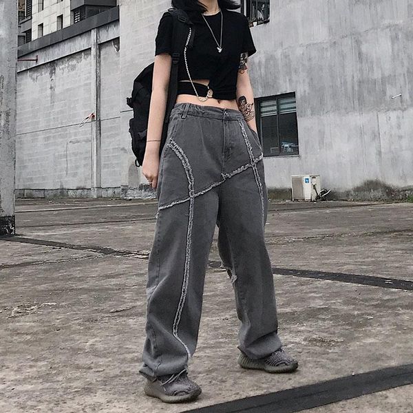 harajuku high streetwear punk baggy loose straight vintage ripped contrast splicing denim pant woman man korean hip hop harem1, Black;white
harajuku high streetwear punk baggy loose straight vintage ripped contrast splicing denim pant woman man korean hip hop harem1, Black;white