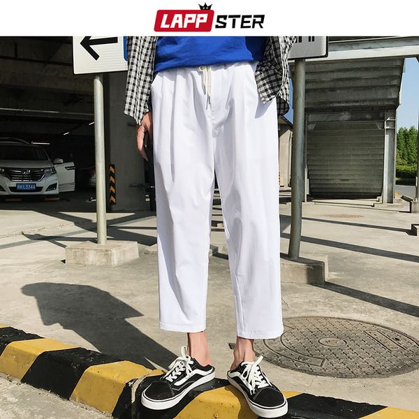 lappster men korean style harem pants 2020 summer casual solid joggers pants black sweatpants fashions ankel-length trousers lj201221
lappster men korean style harem pants 2020 summer casual solid joggers pants black sweatpants fashions ankel-length trousers lj201221