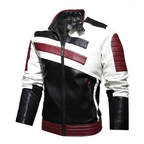 kiovno mens pu leather jackets and coats stand collar fleece lined motorcycle faux leather jacket clothing male patchwork1, Black
kiovno mens pu leather jackets and coats stand collar fleece lined motorcycle faux leather jacket clothing male patchwork1, Black