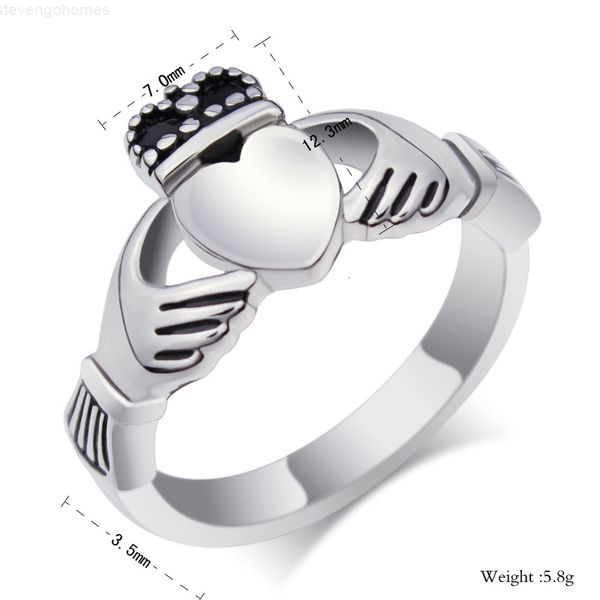 rings claddagh ring ireland vintage heart crown wedding for women silver plated jewelry, Golden;silver
rings claddagh ring ireland vintage heart crown wedding for women silver plated jewelry, Golden;silver
