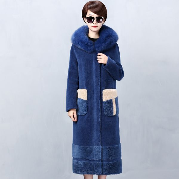 shearing sheep natural korean winter coat fox skin, necklace, woman's jacket, shelter e8mr, Black
shearing sheep natural korean winter coat fox skin, necklace, woman's jacket, shelter e8mr, Black