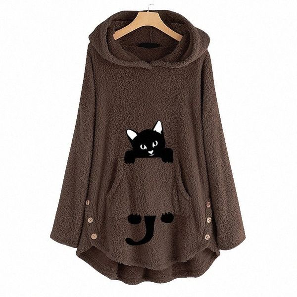 women's plus size hoodie sweatshirt cat animal embroidered pocket long sleeve v neck basic daily weekend polyester fall winter black g
women's plus size hoodie sweatshirt cat animal embroidered pocket long sleeve v neck basic daily weekend polyester fall winter black g