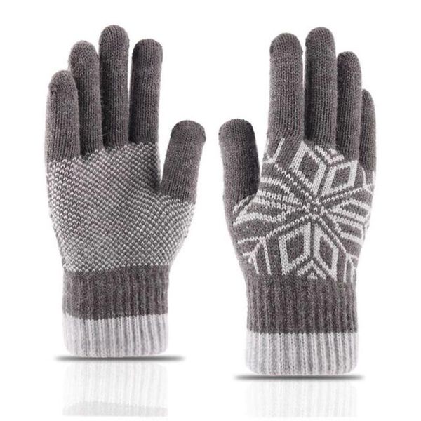 five fingers gloves men women winter knit jacquard touch screen driving glove wool print thicken stretch full finger warm cycling mit, Blue;gray
five fingers gloves men women winter knit jacquard touch screen driving glove wool print thicken stretch full finger warm cycling mit, Blue;gray