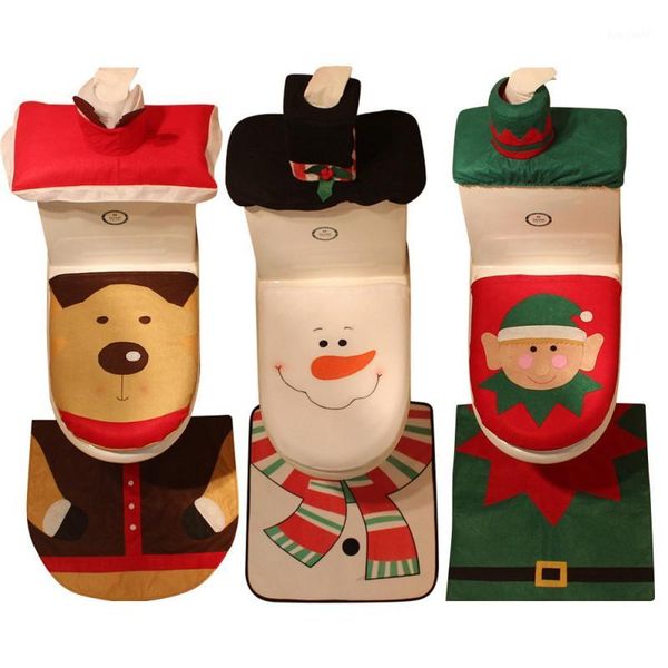 3 styles fancy happy santa snowmen rug bathroom set decoration rug christmas decoration1
3 styles fancy happy santa snowmen rug bathroom set decoration rug christmas decoration1