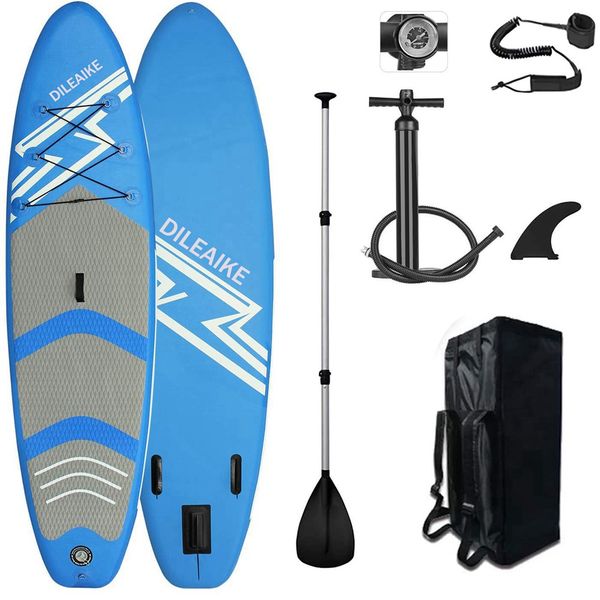 inflatable stand up paddle board, with all sup accessories 120 inches length / 6 inches thickness wide stance bottom fin for paddling
inflatable stand up paddle board, with all sup accessories 120 inches length / 6 inches thickness wide stance bottom fin for paddling