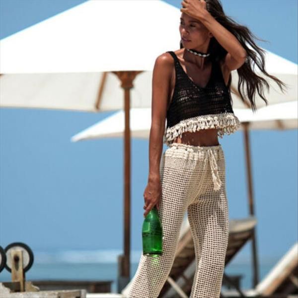 womens crochet lace loose pullover tassel shirts sleeveless crop shirt blouse tanks drop shipping, White
womens crochet lace loose pullover tassel shirts sleeveless crop shirt blouse tanks drop shipping, White