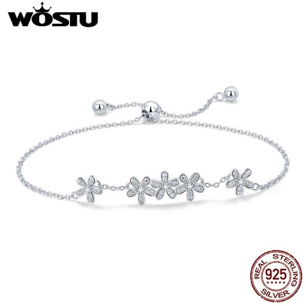 wostu trendy 925 sterling silver glitter daisy bracelet female link chain wedding fashion bangle s925 silver jewelry gift cqb084 201211, Black
wostu trendy 925 sterling silver glitter daisy bracelet female link chain wedding fashion bangle s925 silver jewelry gift cqb084 201211, Black