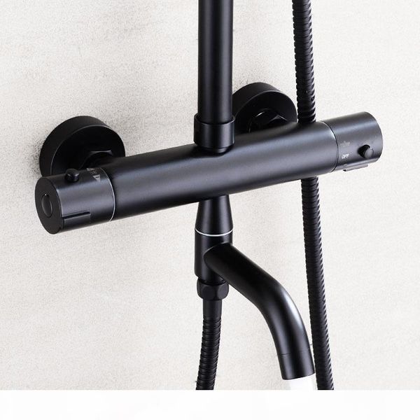 matt black quality bathroom thermostatic bath shower set brass smart shower faucet 9 inch abs shower head bbyslh bdetoys
matt black quality bathroom thermostatic bath shower set brass smart shower faucet 9 inch abs shower head bbyslh bdetoys