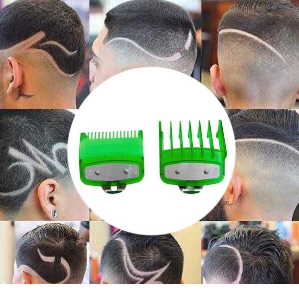 2pcs barber shop styling guide comb hair trimmer clipper oil head limit comb 2pc jllzdn, Silver 
2pcs barber shop styling guide comb hair trimmer clipper oil head limit comb 2pc jllzdn, Silver