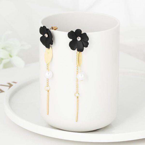 wybu six color tassel drop earring for women cute flower stud ear ring jewelry long chain pearl line pendant earrings brinco1, Silver
wybu six color tassel drop earring for women cute flower stud ear ring jewelry long chain pearl line pendant earrings brinco1, Silver