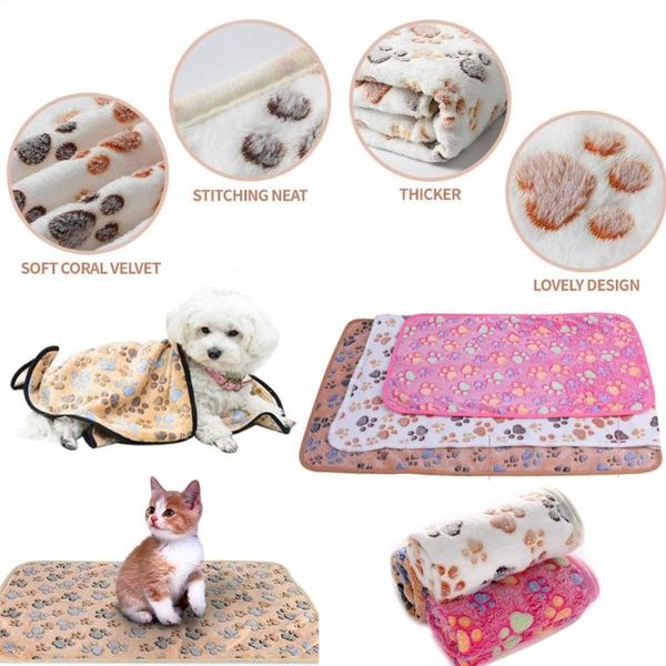 kennels & pens 2021 cute dog bed mats soft flannel fleece foot print warm pet blanket sleeping beds cover mat for small medium dogs cat
kennels & pens 2021 cute dog bed mats soft flannel fleece foot print warm pet blanket sleeping beds cover mat for small medium dogs cat