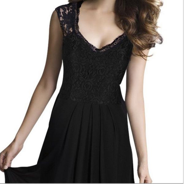 womens banquet evening long ladies temperament lace chiffon dress 3bie54v0dd, Black;gray
womens banquet evening long ladies temperament lace chiffon dress 3bie54v0dd, Black;gray