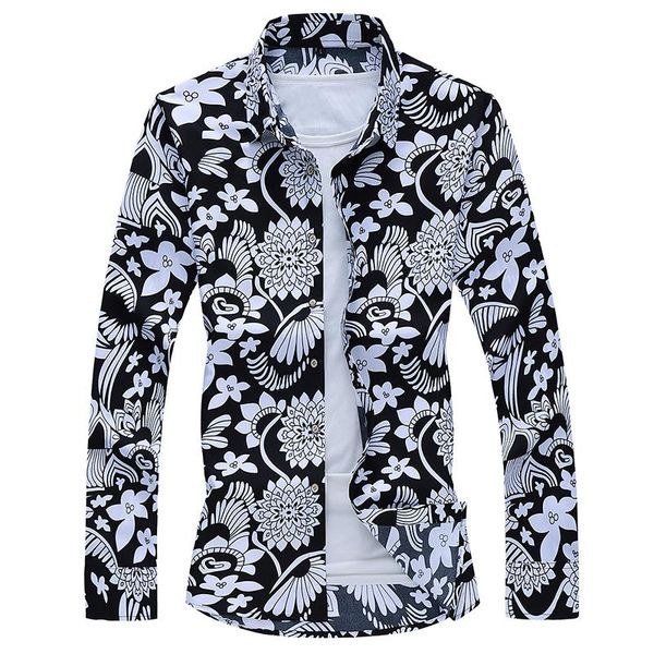 men's casual shirts spring autumn long sleeve flower shirt chinese style black and white printed plus size 6xl 7xl clothing, White;black
men's casual shirts spring autumn long sleeve flower shirt chinese style black and white printed plus size 6xl 7xl clothing, White;black