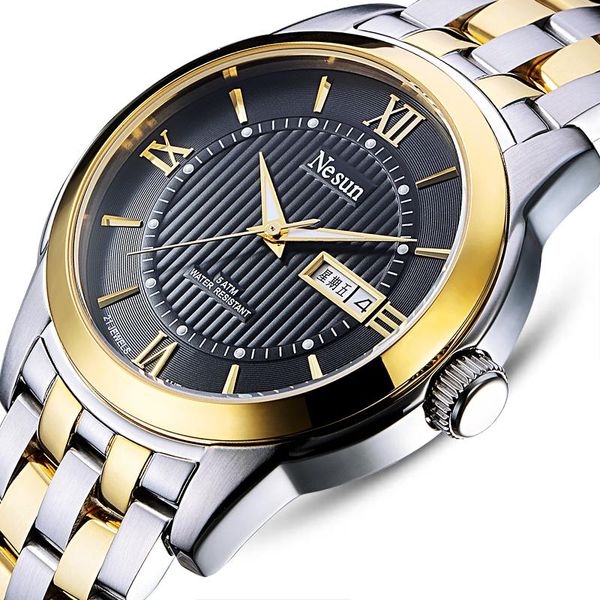 wristwatches nesun men watches japan miyota automatic self-wind movement sapphire waterproof watch n9201-2, Slivery;brown
wristwatches nesun men watches japan miyota automatic self-wind movement sapphire waterproof watch n9201-2, Slivery;brown