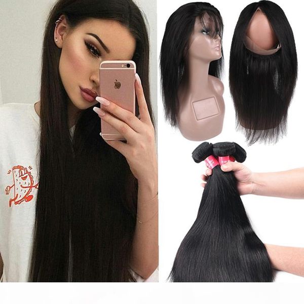 8a remy brazilian straight & body wave virgin hair weave 3 bundles with 360 full lace closure 100% unprocessed brazilian human hair weaves, Black
8a remy brazilian straight & body wave virgin hair weave 3 bundles with 360 full lace closure 100% unprocessed brazilian human hair weaves, Black