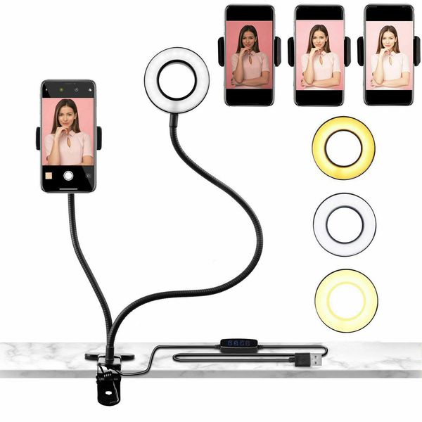 selfie led ring light with cell phone holder stand for live stream makeup flex at home
selfie led ring light with cell phone holder stand for live stream makeup flex at home