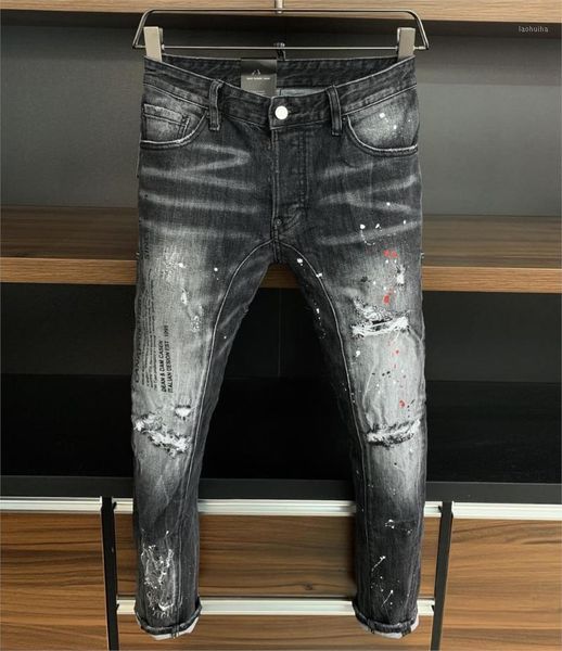 thk09951 fashion men's jeans 2020 runway european design party style men's clothing1, Blue
thk09951 fashion men's jeans 2020 runway european design party style men's clothing1, Blue