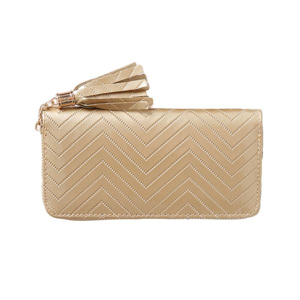 2021 new pure color pu wallet bright leather fringed wave pattern embossed long zipper short leather card holder wallets for women, Red;black
2021 new pure color pu wallet bright leather fringed wave pattern embossed long zipper short leather card holder wallets for women, Red;black